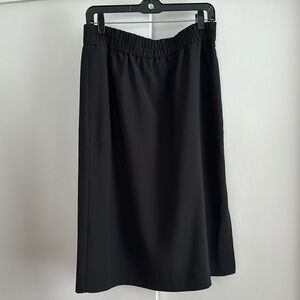 Black midi skirt
